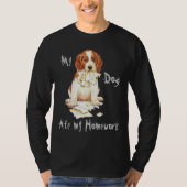 Mijn Welsh Springer Ate Mijn thuiswerk T-shirt (Voorkant)