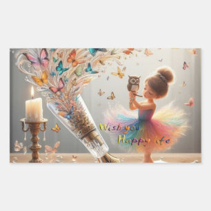 Mijn Wens Rechthoek Stickers