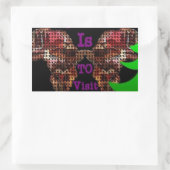 Mijn wens rechthoekige sticker (Tas)