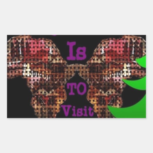 Mijn wens rechthoekige sticker (Voorkant)