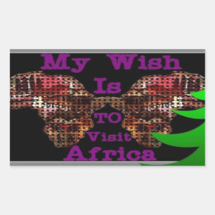 Mijn wens rechthoekige sticker