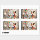 Mijn Wens Rechthoekige Stickers (Vel)