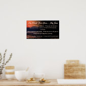 Mijn wens voor jou... Mijn zoon Poster (Keuken)