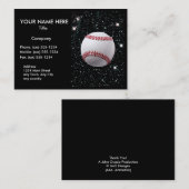 MIJN WERELD: BASEBALL (voor honkbalprofessionals) Visitekaartje (Voorkant / Achterkant)