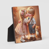 Mijn Wereld: Ezel Plaque voor Dromen & Advent Fotoplaat (Voorkant)