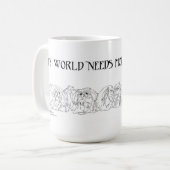 Mijn Wereld Heeft Meer Pekingees Nodig Koffiemok (Voorkant links)