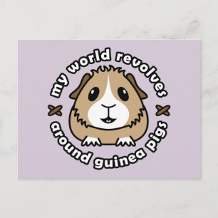 Mijn wereld komt op het Briefkaart van Guinee-Pigs