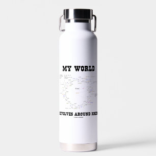 Mijn wereld revolt rond Krebs Biochemie Humor Waterfles