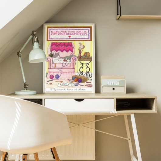 Mijn werk hier is Gereed Poster