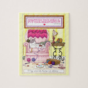 Mijn werk hier is Gereed Puzzle Legpuzzel