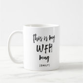 Mijn werk van thuis Mok | Modern script (Links)