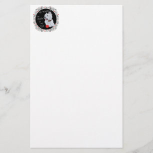 Mijn Westie is de Appel van Mijn Oog Briefpapier