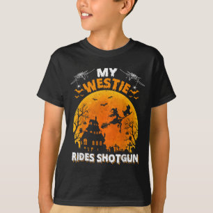 Mijn Westie-rit Shot Grappige Westie-hond Hallowee T-shirt