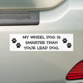 MIJN WIELDOG IS KLEINER DAN UW LEIDDOG BUMPERSTICKER (Op auto)