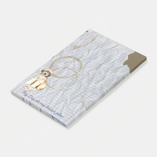 Mijn wieltjes op mijn lesplan post-it® notes (Schuin)