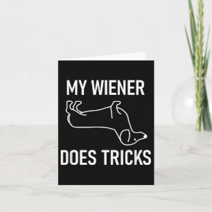 Mijn wiener doet trucs, Dachshund, Grappig, Grappe Kaart
