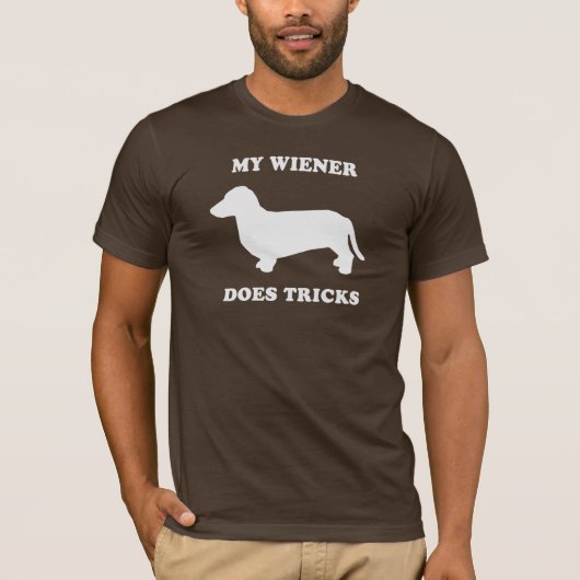 Mijn Wiener doet trucs T-shirt (Voorkant)