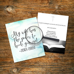 Mijn WiFi heeft kracht Jezus Christus Fun Flyer