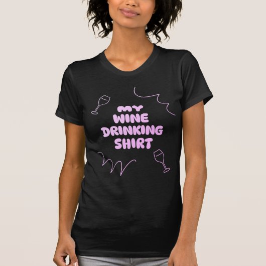 Mijn wijn Drink Shirt (Voorkant)
