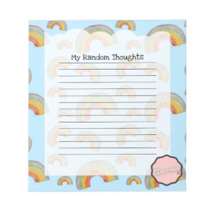 Mijn Willekeurige Gedachten, Kawaii Rainbow Notitieblok