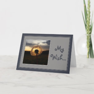 Mijn Wish Dandelion Sunset Kaart
