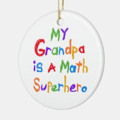 Mijn Wiskunde Superheld T-shirts en cadeautjes Keramisch Ornament (Links)