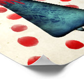 Mijn witte ideeën zijn beschermde rode poka dots P Poster (Hoek)