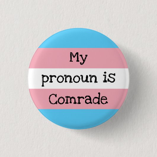 Mijn woordenboek is een comprade ronde button 3,2 cm (Voorkant)