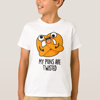 Mijn woordspelingen zijn verdraaid grappige pretze t-shirt