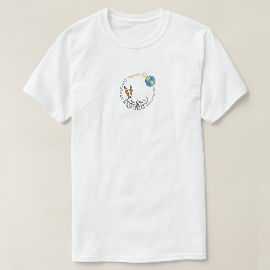 Mijn World Red White Rat Terrier T-shirt (Design voorkant)