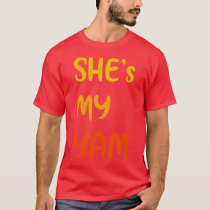 Mijn Yam Funny Couple Gezegde Zijn Thanksgivi T-shirt