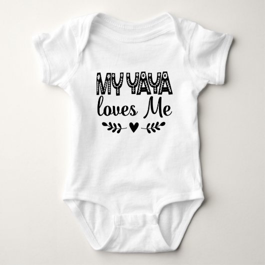 Mijn Yaya houdt van me Romper (Voorkant)