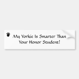 Mijn Yorkie ik... Bumpersticker