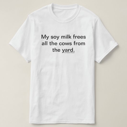 Mijn Zacht Melk Shirt (wit) (Design voorkant)