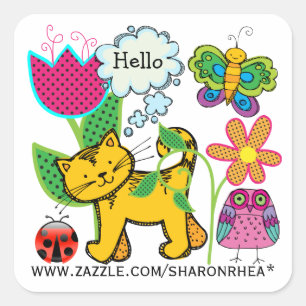 MIJN ZAZZLE - SRF VIERKANTE STICKER