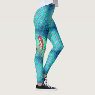 Mijn zeemeermin Leggings met weegschalen Women's W