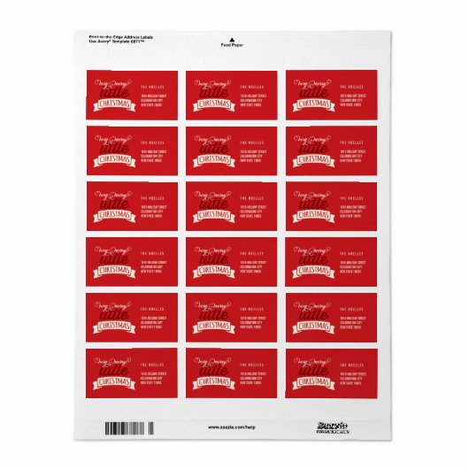 Mijn zeer prettige kerstkerst Baby 1 kerst Etiket (Full Sheet)