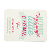 Mijn zeer prettige kerstkerst Baby 1 kerst Magneet (Horizontaal)