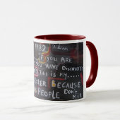 Mijn zelfmoordbrief mok (Voorkant rechts)