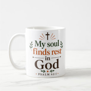 Mijn ziel vindt rust in God Christelijke Schrift H Koffiemok