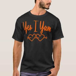 Mijn zoete aardappel ja ik ben t-shirt