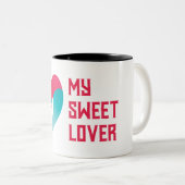 Mijn zoete Lover Tweekleurige Koffiemok (Voorkant rechts)