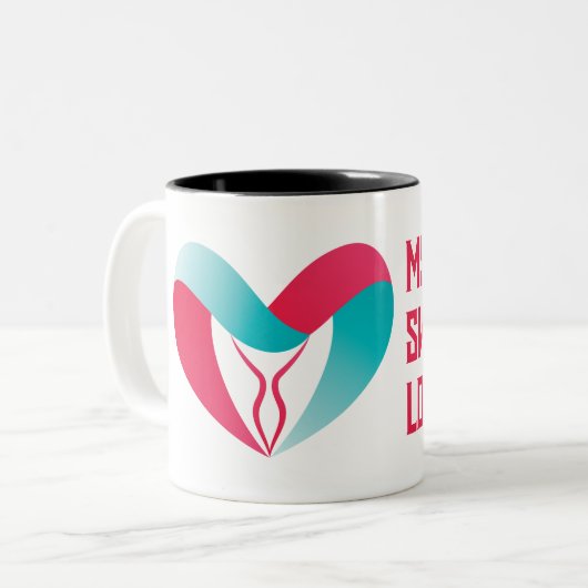 Mijn zoete Lover Tweekleurige Koffiemok (Voorkant links)