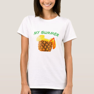 MIJN ZOMER – Ananas Sap Tropische Zomer Vibe T-shirt