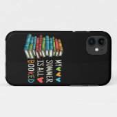 Mijn zomer is helemaal geboekt boek lezen grappig Case-Mate iPhone case (Achterkant (horizontaal))