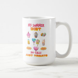 Mijn zomerdieet Geen oproepen alleen lekkers Koffiemok