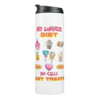 Mijn zomerdieet Geen oproepen alleen lekkers Thermosbeker