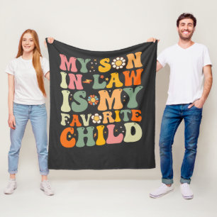 Mijn zoon in de wet is mijn favoriete kinderretro fleece deken