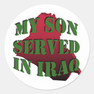 Mijn zoon Irak Stickers (LG)