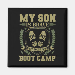Mijn zoon is dapper en gaat naar de trainingskamp magneet